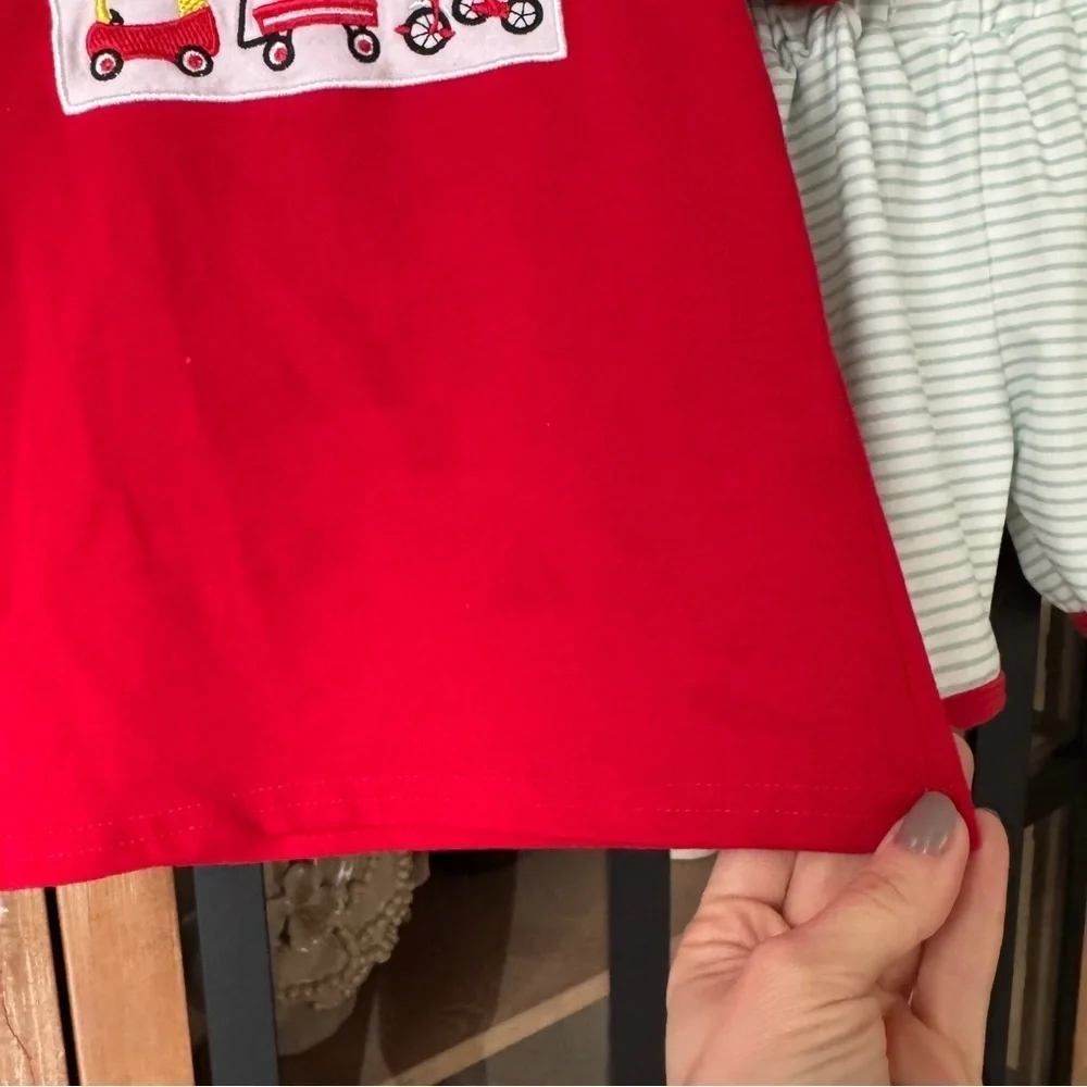 Coupe car smock embroidered set shorts tee toddler boy toys bike wagon applique